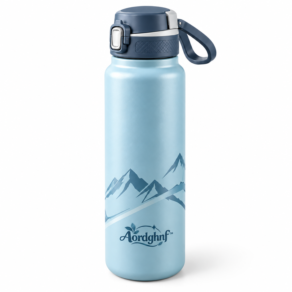 Aordghnf™ TrailSip 24 oz. Portable Water Bottle – Reusable Outdoor Drinking Bottle with Carry Loop
