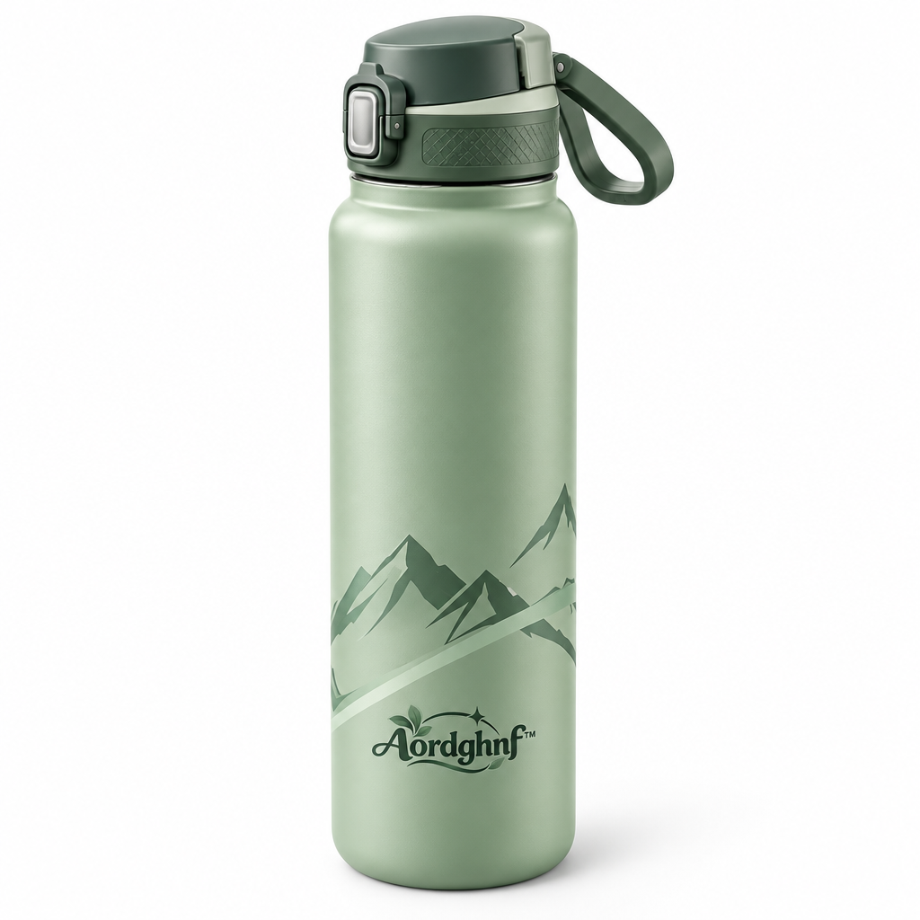 Aordghnf™ TrailSip 24 oz. Portable Water Bottle – Reusable Outdoor Drinking Bottle with Carry Loop
