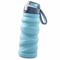 Aordghnf™ FlexSip 20 oz. Collapsible Water Bottle – Foldable Lightweight Travel Bottle with Carry Loop