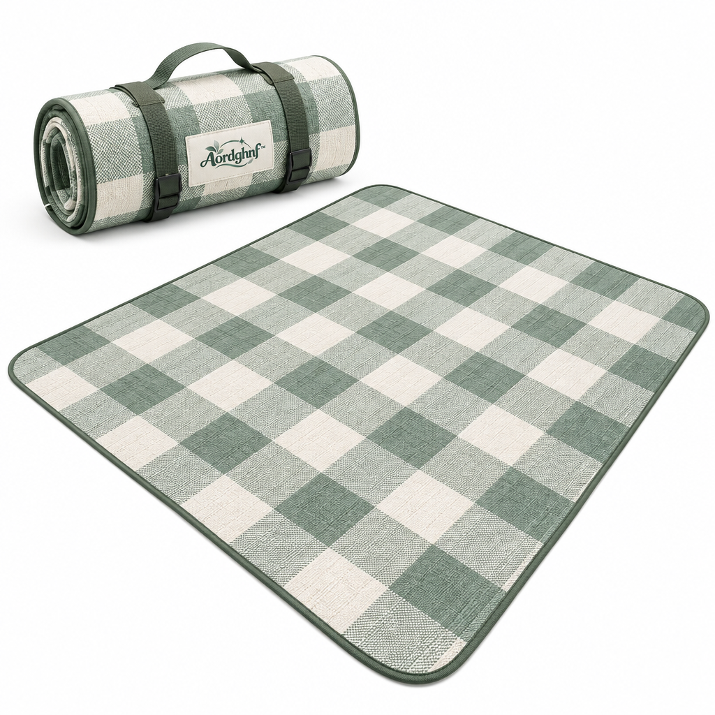 Aordghnf™ MeadowFold 60 × 55 in. Compact Picnic Blanket – Foldable Outdoor Ground Mat