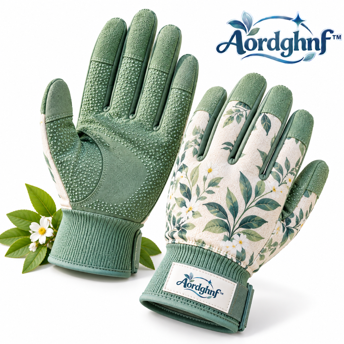 Aordghnf™ SoftRoot Lightweight Fabric Gardening Gloves – Breathable Grip Garden Work Gloves