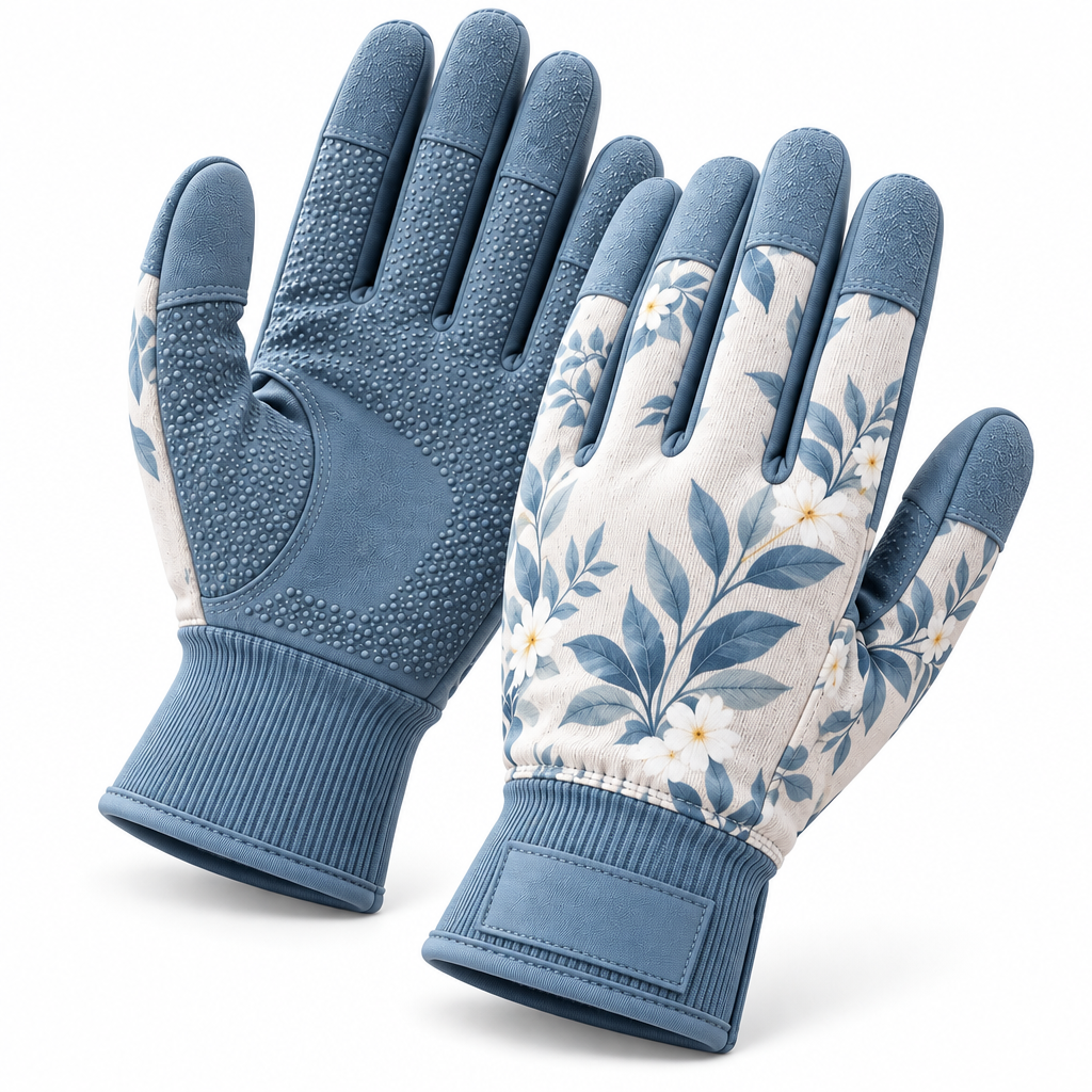 Aordghnf™ SoftRoot Lightweight Fabric Gardening Gloves – Breathable Grip Garden Work Gloves