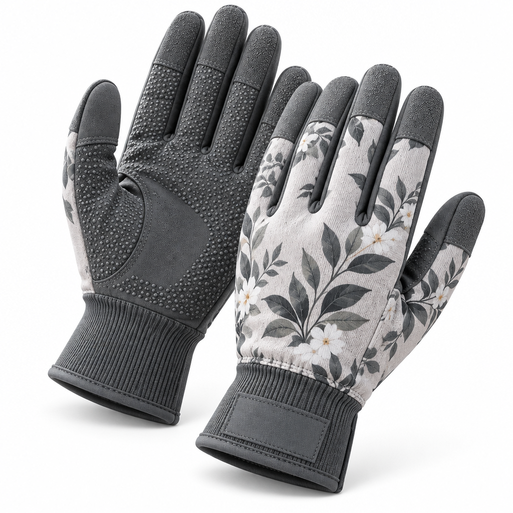 Aordghnf™ SoftRoot Lightweight Fabric Gardening Gloves – Breathable Grip Garden Work Gloves
