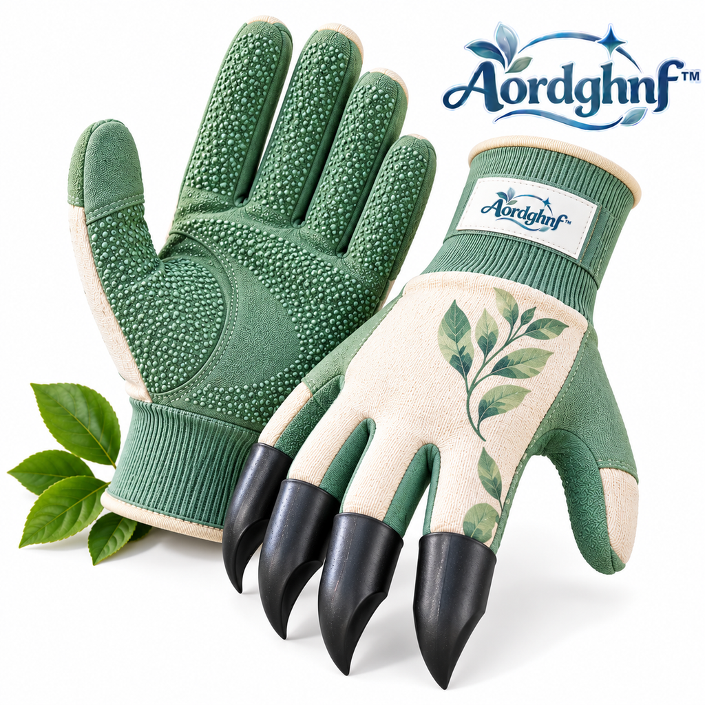 Aordghnf™ RootGrip Garden Weeding Gloves with Fingertip Claws – Digging & Planting Gloves