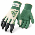 Aordghnf™ RootGrip Garden Weeding Gloves with Fingertip Claws – Digging & Planting Gloves