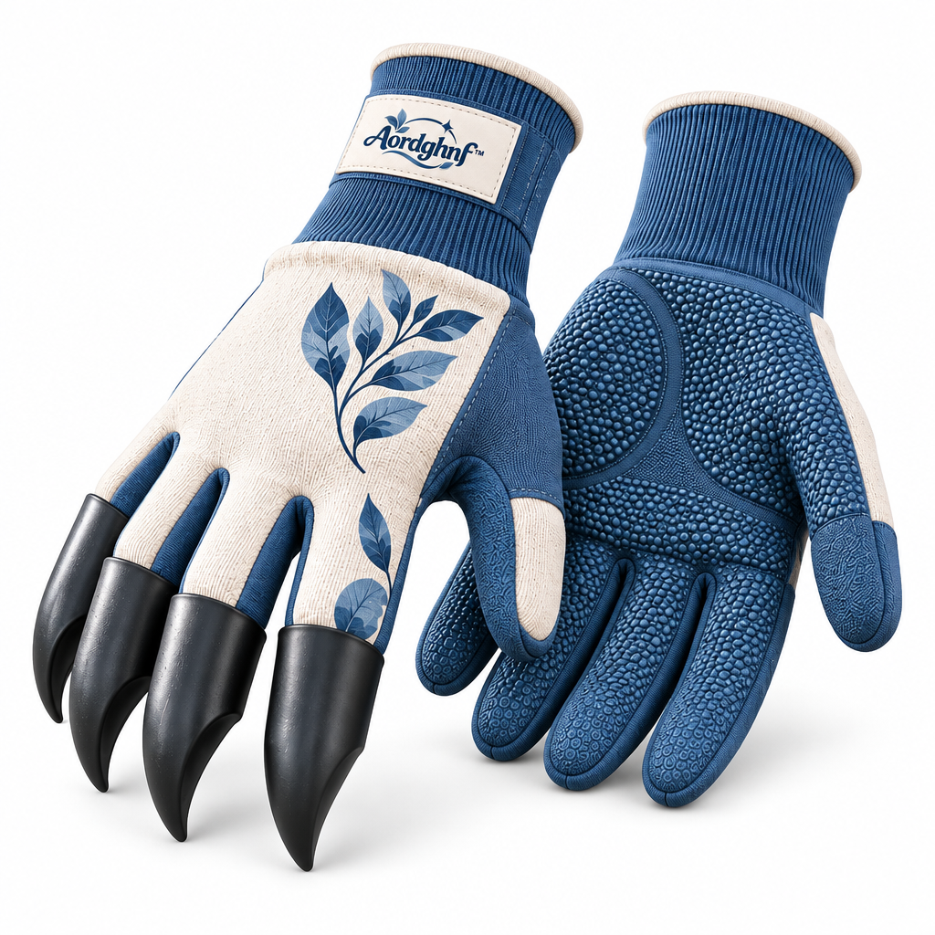 Aordghnf™ RootGrip Garden Weeding Gloves with Fingertip Claws – Digging & Planting Gloves