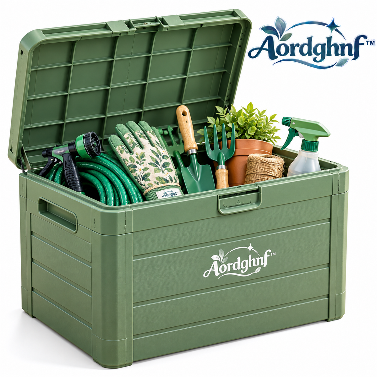 Aordghnf™ YardKeep 8-Gallon Compact Outdoor Storage Box – Lidded Garden Organizer