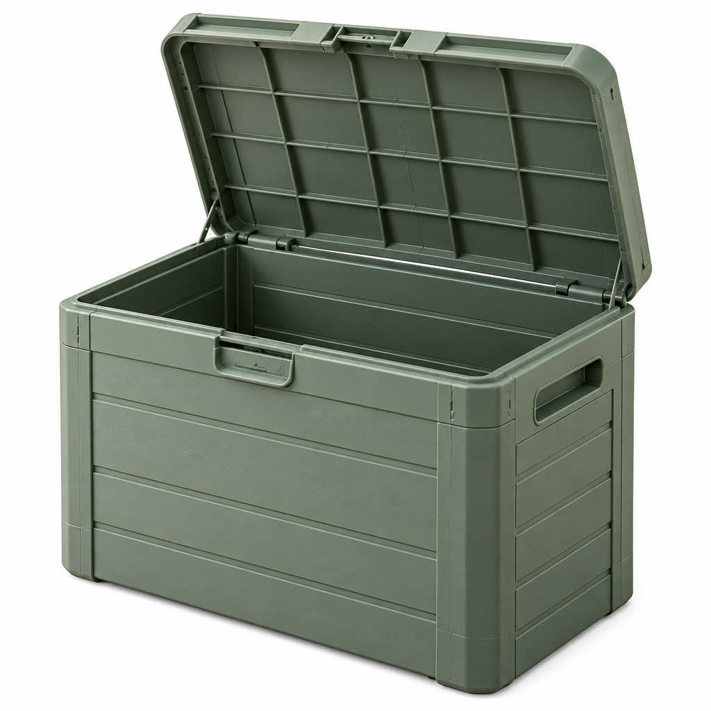 Aordghnf™ YardKeep 8-Gallon Compact Outdoor Storage Box – Lidded Garden Organizer