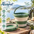 Aordghnf™ FlexPail 2.6-Gallon Collapsible Silicone Utility Bucket – Foldable Outdoor Water Pail