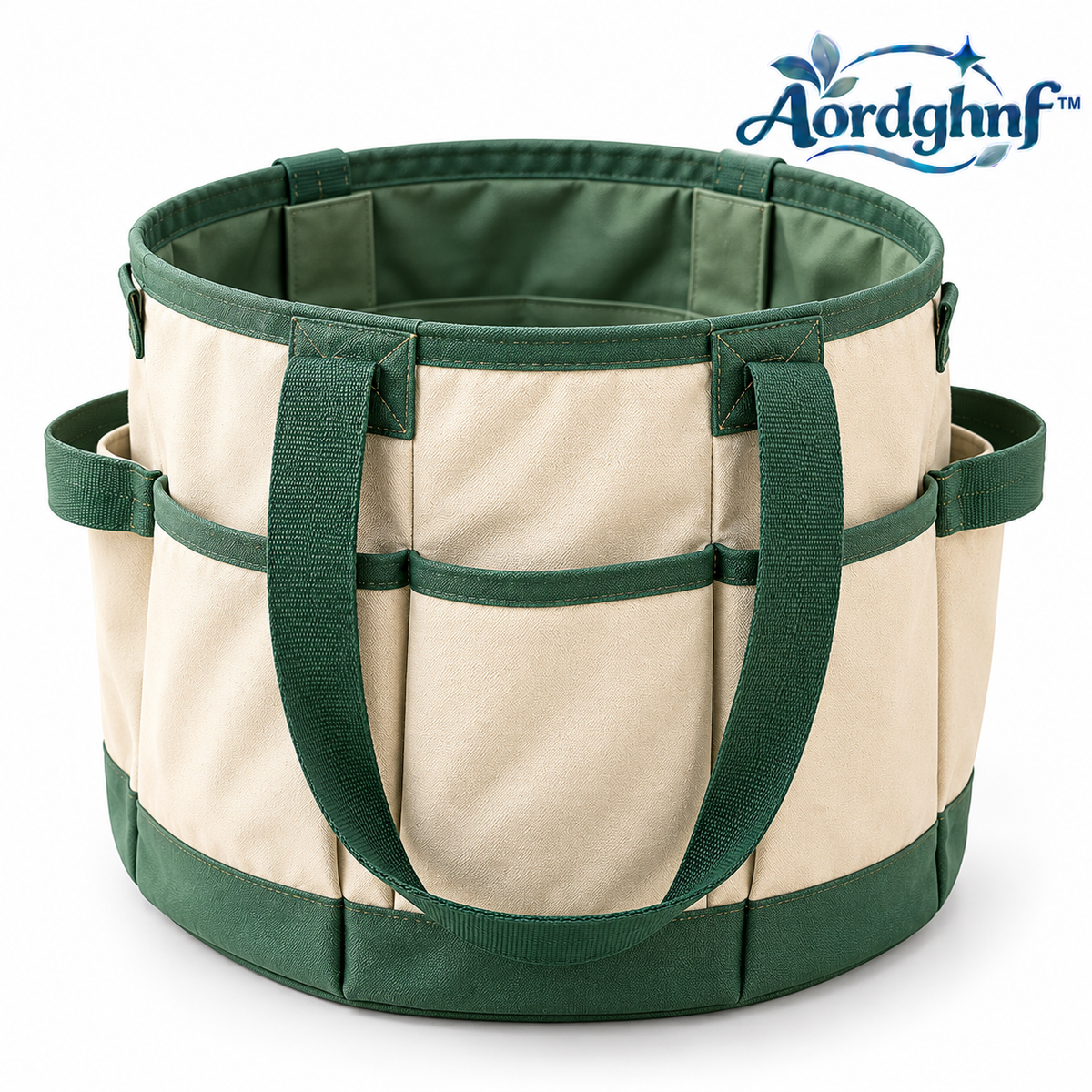 Aordghnf™ OrchardFold Collapsible Canvas Harvest Bag – Foldable Garden Picking Tote